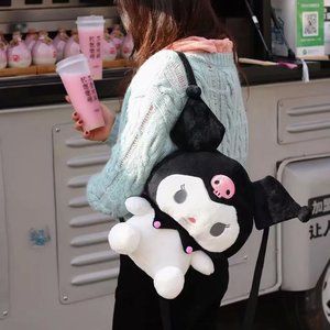 3/$30 Kuromi Kawaii Plush Backpack Crossbody Shoulder Bag